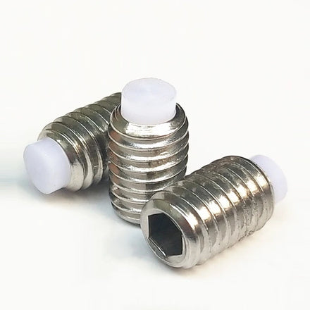 Factory Price Custom Metric Stainless Steel Hex Socket Grub Screw Plastic Nylon Tip Set Screws M3-M8