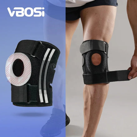 VBOSI OEM/ODM  Sport Knee Brace with Patella Silicone Gel Pad and Anti-slip Strap Side Stabilizers to Avoid Knee Injuries Knee
