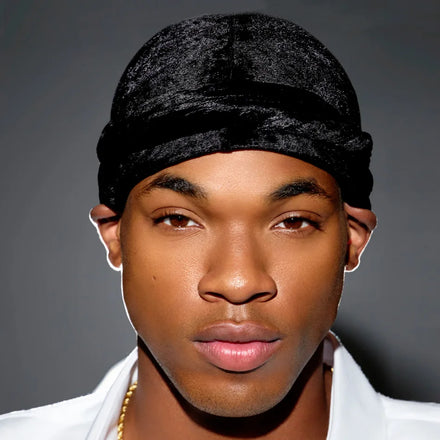 HZM-22365 Designer Velvet Durag Headbands Turban Head Wrap Head Band for Women Men