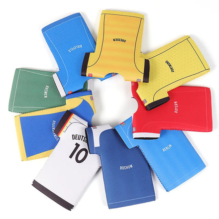 Hot Selling Custom Neoprene Can Cover Sleeve Folding Insulated Collapsible Sports T-shirt Beer Cooler