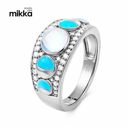 Wholesale Australian Synthetic Opal Jewelry Ring Sterling Silver Blue Fire Opal Rings