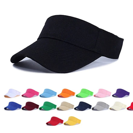 Unisex Cotton Embroidery Sports Golf Performance Visor Hat Custom Logo Running Softball Visor