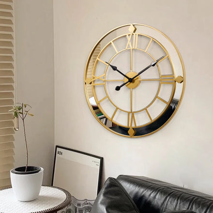 60CM Large Dropshipping Modern Luxury Wall Hanging Home House Decor Metal Needle Clock Home Customizable Watch DDP RoHS WEEE