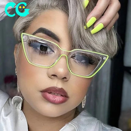 New Arriving Retro Cat Eye Eyewear High End Insert Cp Core Legs Ins Style Spectacles Women Fancy Two Colors Eyeglasses Frame