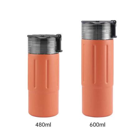 FX Factory Outdoor Traveling 480ml 600ml Water Bottle New Style Double Wall Stainless Steel Leak-Proof Vacuum Thermos Flask Lid