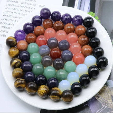 New Arrival 16mm Round Crystal Ball Non-Porous Natural Amethyst Agate for DIY Decorative Wholesaling