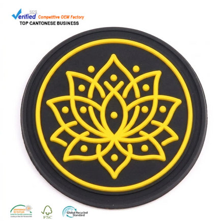 Rubber Badges Manufacturer Custom Brand 3d Logo Sew on Embossed Garment Soft Silicone Patches for Hat