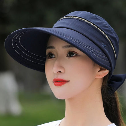 Multifunctional Detachable Packable Hat 2 in 1 Zip-off Sun Protection Visor