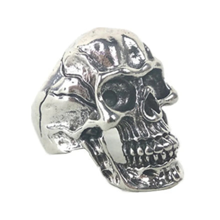 Fashion Vintage Classic Punk Silver Stainless Steel Ring Mens Gothic Biker Rings Gothic Jewelry Gift