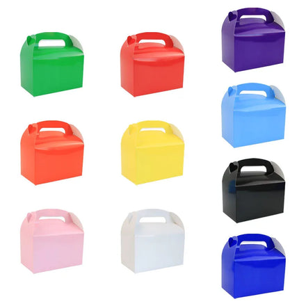 Assorted Colors Gable Box Portable Paper Cake Box Cookie Candy Cheese Cake Box With Handle