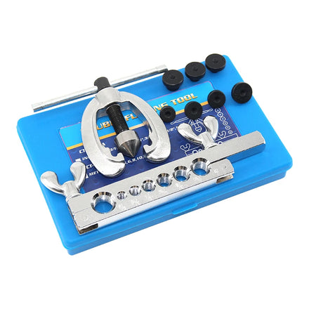 CT-2026 DUNNEX Carbon Steel 7Double Flaring & Swaging Tool Kit for Refrigeration/Air Conditioning 3/16-5/8 Working Range