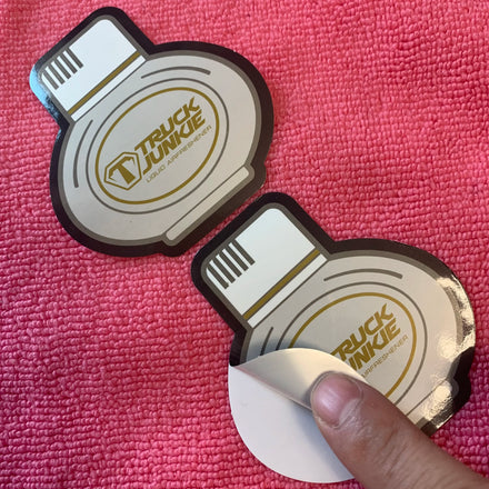 Cut Out logo Shape CMYK Printing PVC Vinyl Stickerdie Cut Waterproof Plastic Sticker for Clothing