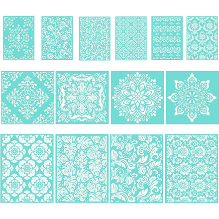 Mandala Florals Elements Silk Screen Stencil Self-Adhesive Reusable Sign Stencils for Kid DIY Custom Logo Various Sizes