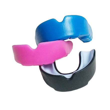 Wholesale Two Color Silicone case Teeth Grinding Mouth Guard Basketball Rugby Boxing Sanda Mma Mouth Guard