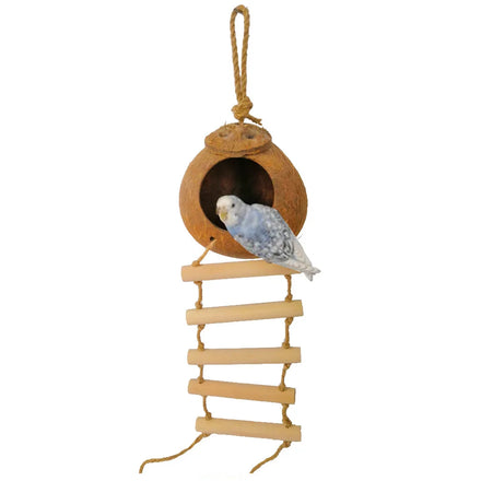 Wholesale Funny Bird Small Animal Parrot Nest Coconut Shell Bird House