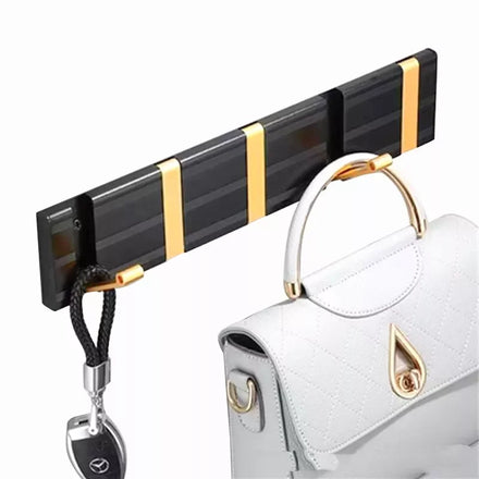 New Wall Mounted Bathroom Retractable Hooks Kitchen Folding Coat Hook Towel Robe Hook