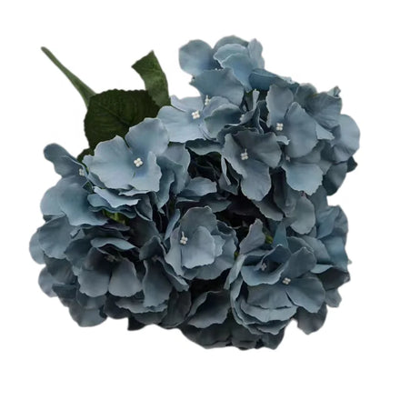 Wholesale 5 Heads Silk Hydrangeas bunch Artificial Flowers Hydrangea Bushes in Bulk Sale