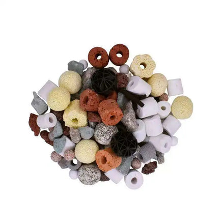 Fish tank Filter Material Bio Filter Balls Aquarium Bio Balls Filtration Ceramic Rings Media for Fish Tank and Pond (500g)