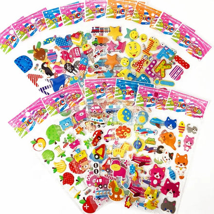 Custom 3d Kawaii Cute Foam Cartoon Puffy Filled Sticker for Kids