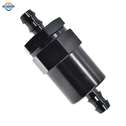 SK CUSTOM Billet Aluminum 12mm 15.4mm Non Return One Way Fuel Petrol Diesel Fuel Filter Water Check Valve