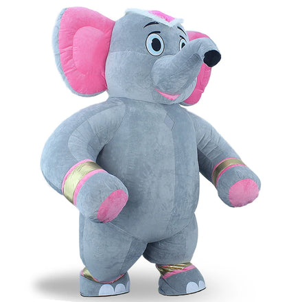 Inflatable Elephant Costume Air Blow up Costumes Funny Party Animal Mascot Costume for Adult