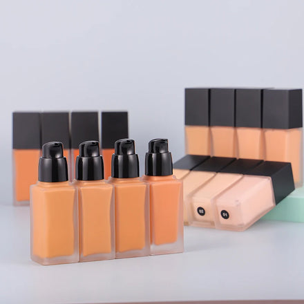 Waterproof Moisturizing Liquid Foundation Makeup Mineral Matte High Coverage Liquid Foundation