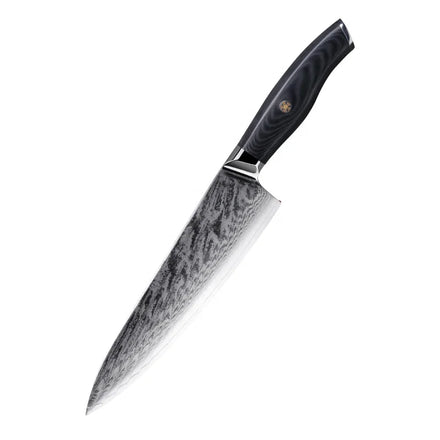GOODA GA-8004 8 Inch Japanese VG-10 Damascus Steel Chef Knife G10 Full-Tang Handle Eco-Friendly Craftsman Style Professional