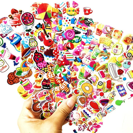 Custom Kids Cartoon Bubble Sticker Cute Scrapbooking DIY 3D Foam Children Puff Sticker Puffy Sticker Printing