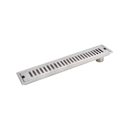 24 Inch SUS304 Stainless Steel Linear Shower Drain with Removable Grate Rectangular Floor Drain for Bathroom Hotel Project