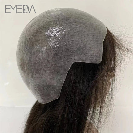 Full Skin Wig for Man and Woman 12 14 16 18 20 22 Inch in Stock Natural Black