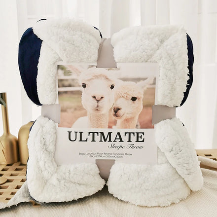 Factory Price Throw Sherpa Fleece Plush Coral Blankets Fabric Super Warm Lamb Quilt Winter Blanket