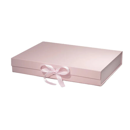 Universal Packaging Box Extra Large Flat Folding Cardboard Photo Frame Album XL Magnetic Gift Box with Ribbon