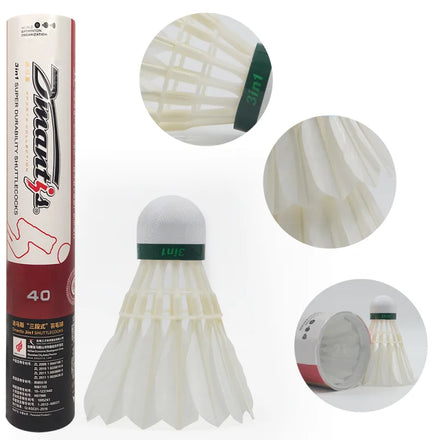3in1 Badminton Shuttlecock Dmantis Brand D40 Model Customization Package with Good Durability
