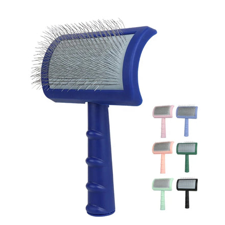 Fluff Detangling Style Pet Slicker Brush Extra-long Angled Pins Comb Cat Dogs Deshedding Brush