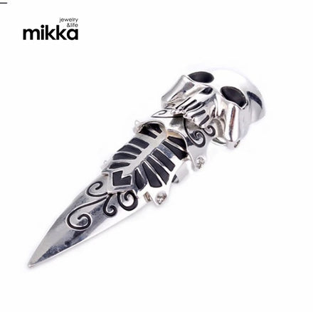 Best-Selling New Interesting Retro Metal Closed-Mouth Trend Scorpion Dragon Head Skull Joint Ring Jewelry for Men Women
