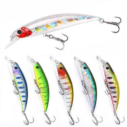 TOPRIGHT M127 70mm 10g Jerkbait Hard Fishing Lure Long Shot Sinking Minnow Hard Bait Minnow Lures for Bass Trout