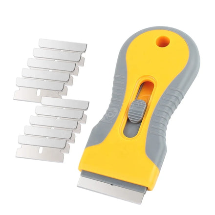 Diy Vehicle Car Sticker Wrap Tools Plastic Razor Blade Glass Window Scraper with OEM Customization Support