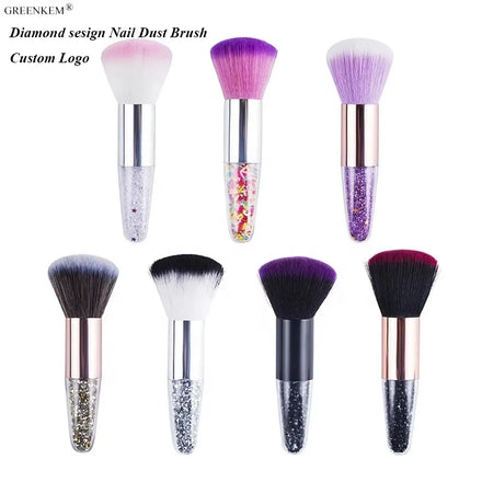 Nail Art Brush Makeup Powder Dust Clean Uv Gel Powder Remover Manicure Acrylic Nylon Hair Nail Dust Brush