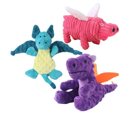 Wholesale Eco-Friendly Lovely Pet Plush Toy Chew Dog Linen Vocalization Bite-resistant Molar Dog Toy