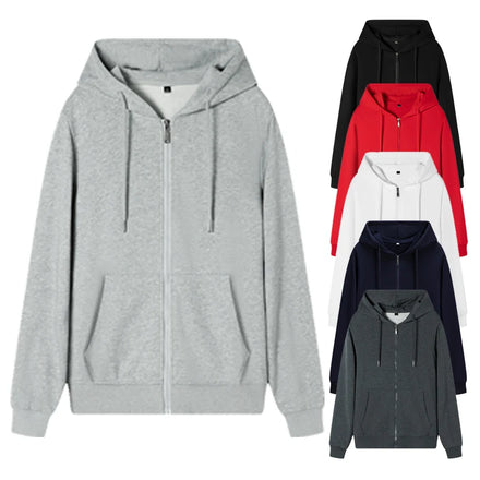 Grey New Design Zipper Breathable Hoodie Men's Fashion Sweatshirt