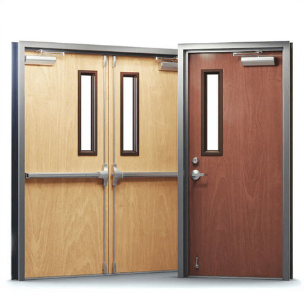 China Top Project Manufacturer Custom Used Commercial Fire Doors Double Fire Resistant Hospital Doors Fire Exit Door