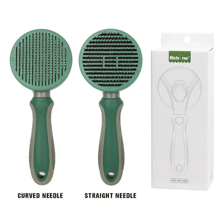 Pet Supplies Self Cleaning Dog Brush Pet Hair Remover Grooming Slicker Brush With Sticky Beads Comb