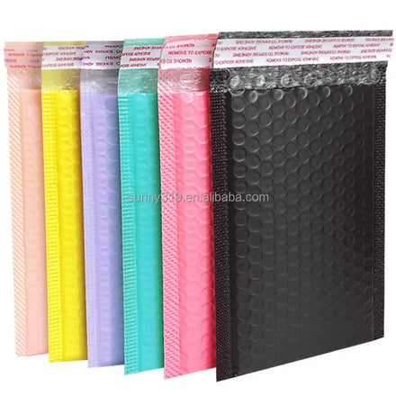 Custom Size Logo Tear Proof Zipper Slider Ziplock Reclose Gold Metallic Aluminum Foil Envelopes Padded Bubble Mailer