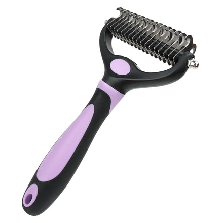 Factory Wholesale Dog Brush Pet Hair Remover Double Sided Open Knot Comb Dog Dematting Tool Pet Dematting Rake Comb Brush Comb