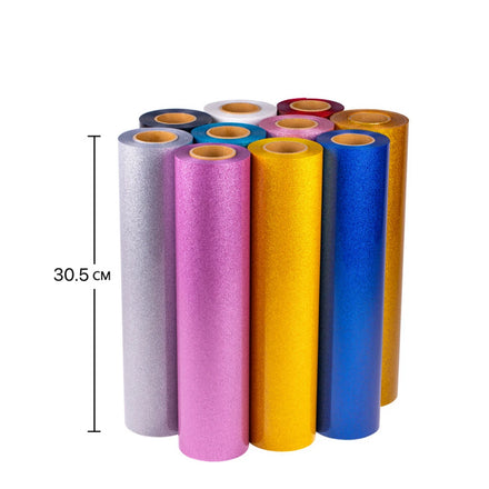 PU Glitter Vinyl Film Heat Transfer Vinyl Sparkle HTV for T Shirts Bags Shoes DIY Craft Decoration