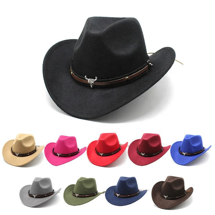 Wholesale New Vintage Wide Brim Panama Fedora Hats Women Men Unisex Custom Manufacturers Solid Color Felt Cowboy Hat