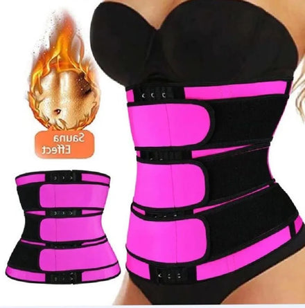 Women Adjustable Abdomen Slimming Trimmer Corset Wrap Bandage Body Shaper Three Band Waist Trainer