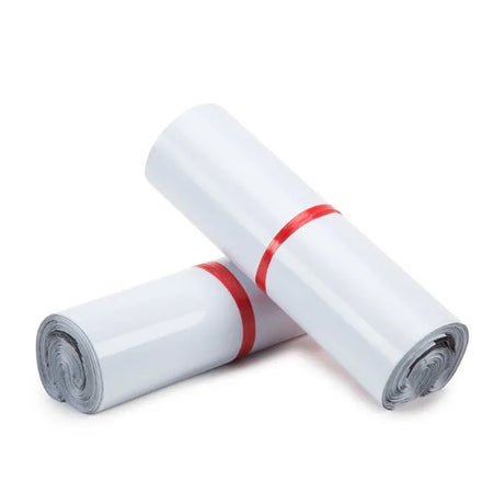 200-1000PCS Instock White Poly Pe Mailer Recycled Courier Bags for Packaging Express Shipping Mailing Bag