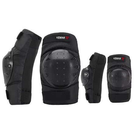Motorcycle Elbow and Knee 4pcs Set Short Section Protective Motocross Knee Brace Knee Pads