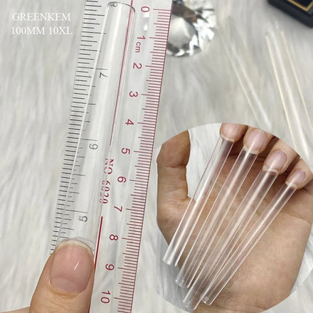 10CM 10XL Square Nail Tips Full Cover Square Tapered Clear Tips Stiletto 3XL Straight Square Nail Tips Full Cover